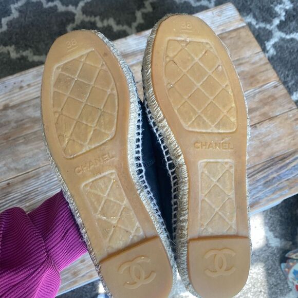 CHANEL Lambskin CC Espadrilles black - Picture 4 of 12